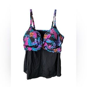 Swimsuit for all floral underwire tankini top